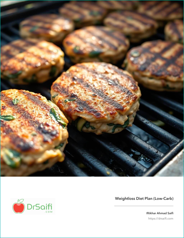 Weightloss (Low-Carb) - One Week Diet Plan by Dr. Iftikhar Aghmad Saifi
